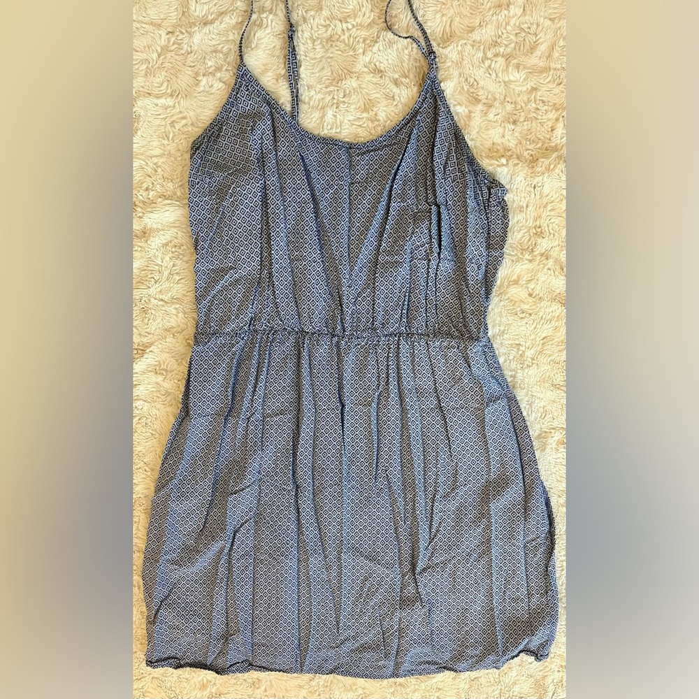Navy Patterned Dress